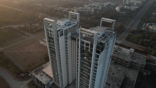 Aerial View of One Constitution Avenue Tower Islamabad