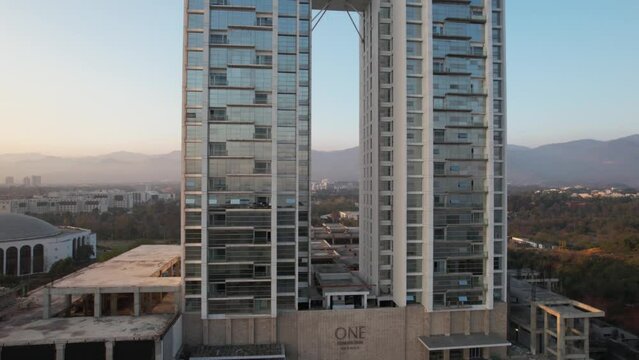 Aerial View of One Constitution Avenue Tower Islamabad