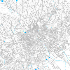 Fototapeta na wymiar Nimes, France high resolution vector map