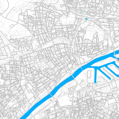 Argenteuil, France high resolution vector map