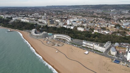 Folkestone Kent UK Aerial view