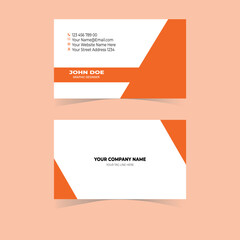 Modern simple business card template