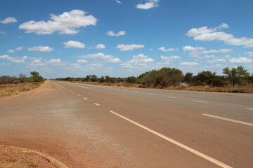 road in the bush in australia