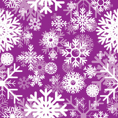Naklejka na ściany i meble Seamless pattern with snowflakes 