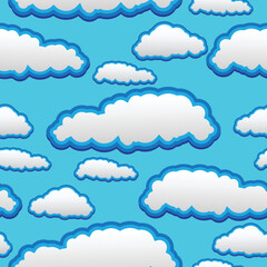seamless pattern of clouds