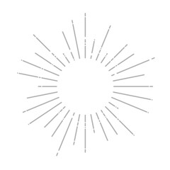 Obraz premium Vector starburst radial lines