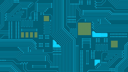 Vector electronics blue background