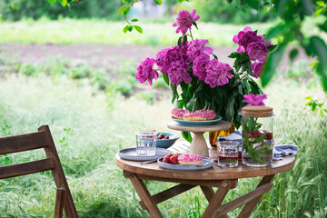 garden and tea party