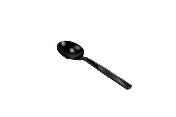 Black Plastic spoon