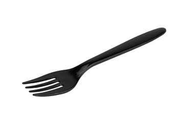 Black plastic fork 