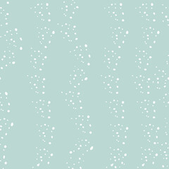 Winter Snowflake Background. White snowflakes on blue background. Snowflake pattern.