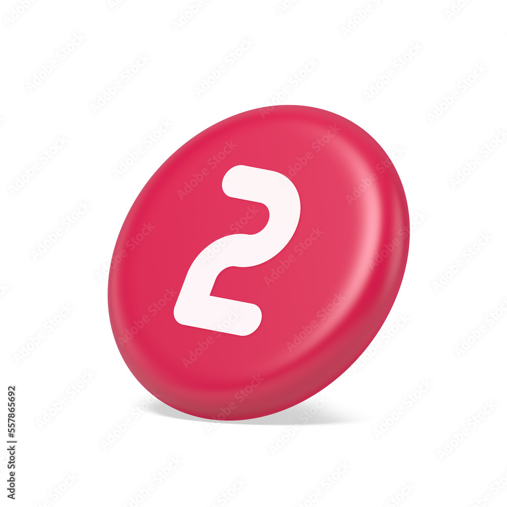 Aufkleber two character button numeral cyberspace calculation service 3d isometric realistic icon