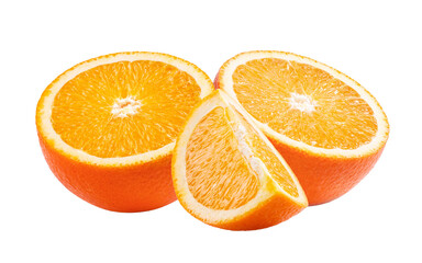 orange sliced isolated on transparent png