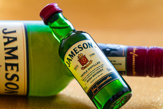 Jameson Irish Whiskey. New Jameson Original label