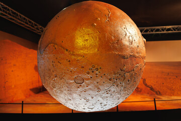 Model Representing the Planet Mars in the Solar System