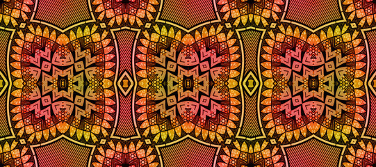Colored African fabric – Seamless and textured pattern, cotton, photo 
