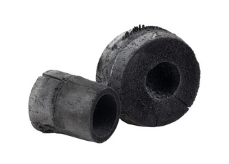 Bamboo charcoal isolated on transparent png