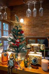 Nostalgic Charm: Iconic Images of Vintage Christmas Restaurant Counter Bars