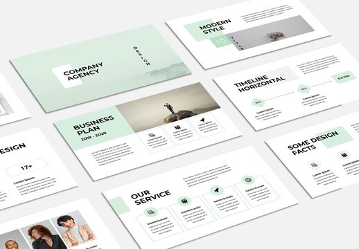 Modern Business Presentation Design Layout