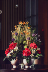 nice flowers in the vase