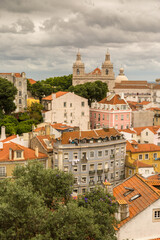 Obraz premium The view of the beautiful cityscape of Lisbon, Portugal 