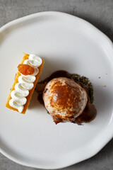 Beautiful and tasty food on a plate