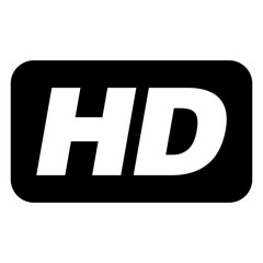 HD Icon Logo on Transparent Background
