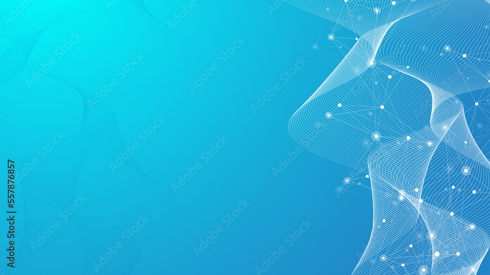 Poster global communication network concept. social network communication in the global business. big data 