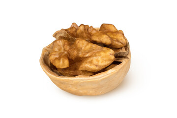 Obraz premium Walnut on isolated white background