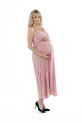 beautiful pregnant woman in anticipation of childbirth