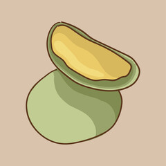 Green Tea Mochi. Traditional Japanese pastries