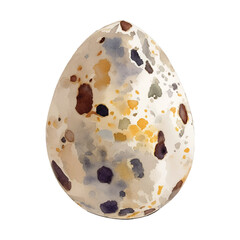 quail egg hand drawn with watercolor painting style illustration