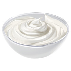 white cream hand drawn with watercolor painting style illustration