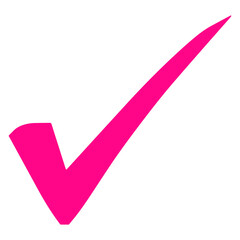 Check Mark Icon on Transparent Background