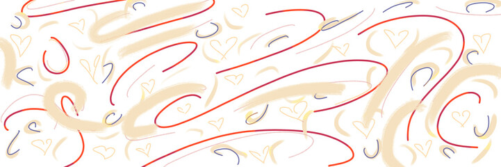 Abstract illustration with contemporary shapes