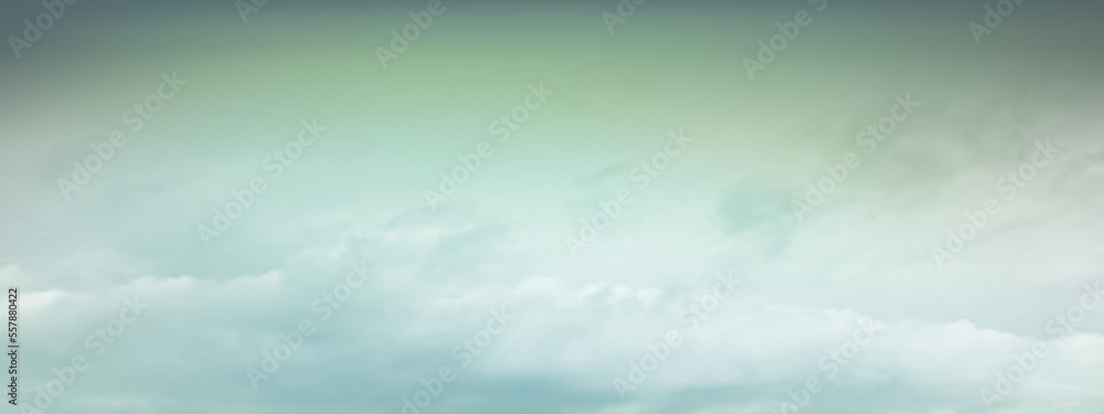 Wall mural hazy sky and white soft clouds floated in the sky. beautiful air and sunlight with cloud scape color