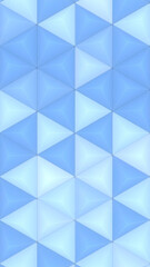 Background Of Triangles. Abstract Background. Low Poly 3D Surface As CG Background. Soft Triangles Geometric Low Poly Motion Background Of Shifting Blue White Triangles - 4K Full HD Seamless Loop