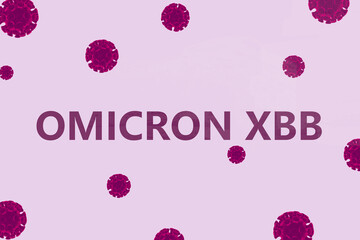 OMICRON XBB Virus,Medical health concept,3D rendering