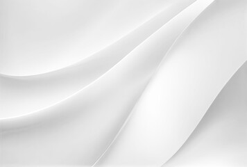 White texture background as liquid waves of silk, milk, plastic or paper with shadows, generative AI art