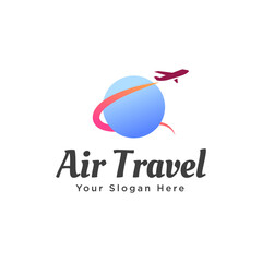 Air Plane modern color agency travel business logo. transport, logistics delivery logo design 