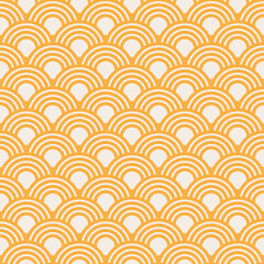 Spaghetti seamless vector food pattern.