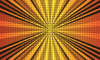 Pop Art Abstract Background. Comic Superhero Frame with Halftone Effect