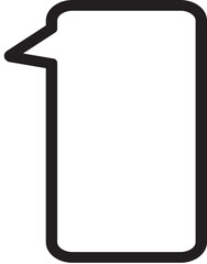 white chat box, text box, speech bubble, message balloon, thinking balloon decoration