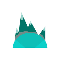 Mountain concept symbol nature art.