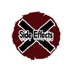 Side effect concept art vector.