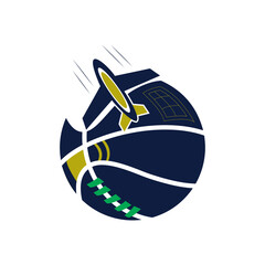 Sports traveling concept logo vector.