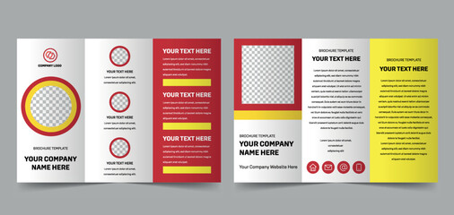 modern style brochure template, multiple pages for your business presentation