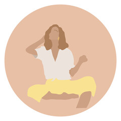 Icon Of A Beautiful Girl