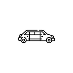 limo vector icon. transportation icon outline style. perfect use for logo, presentation, website, and more. simple modern icon design line style