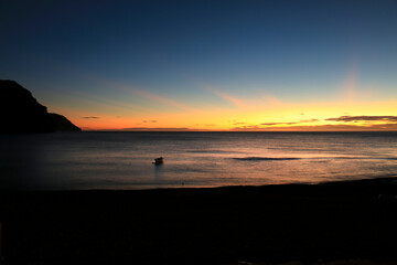 Obraz premium Sunrise on the beach in Cabo de Gata, Almeria